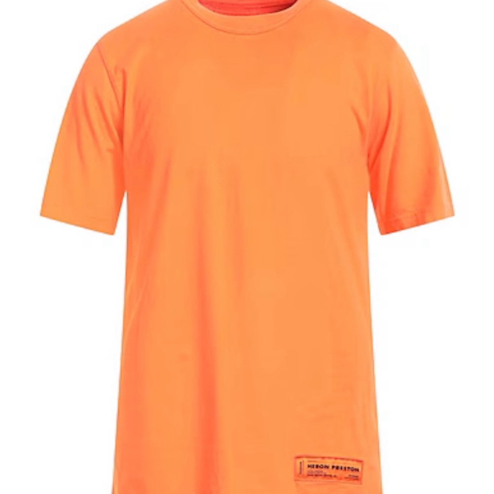Men Small heron Preston t shirt orange